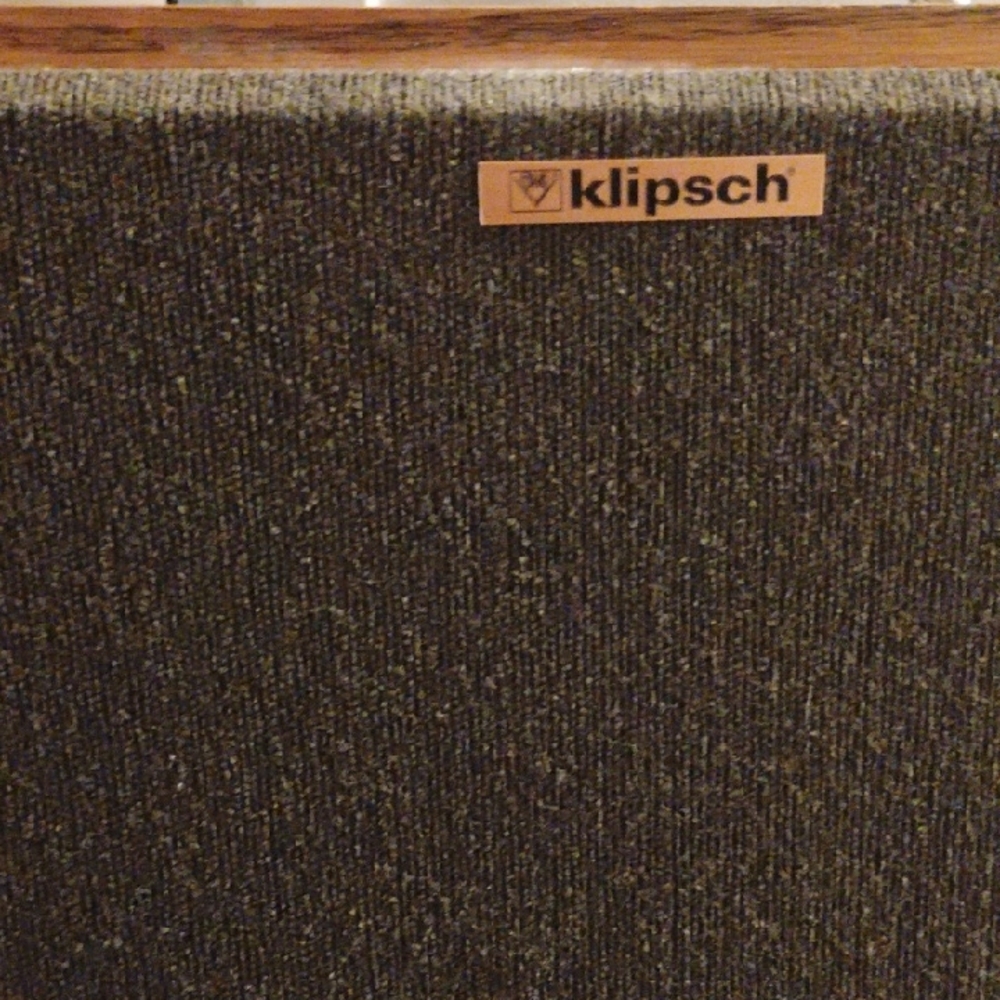 Klipsch Speaker with Black and Brown Finish
